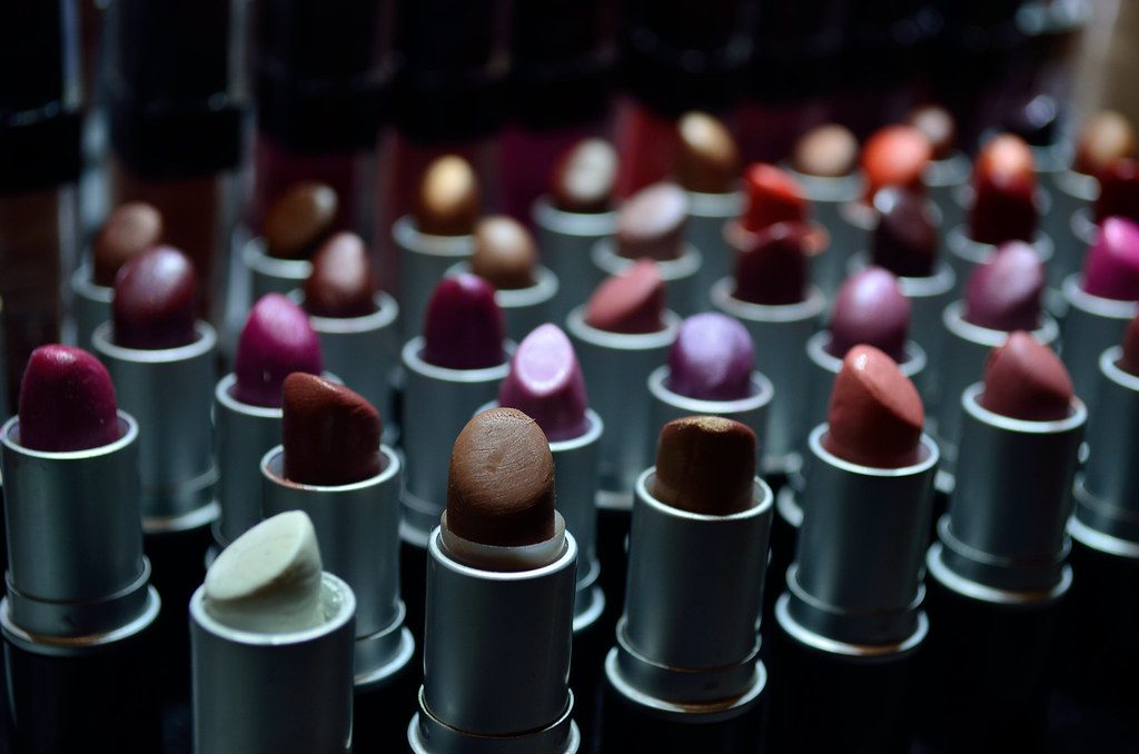 Rows of lipsticks in a range of shades